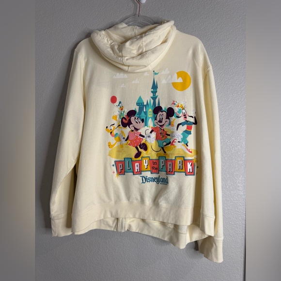 Disney Play in the Park Zip-Up Hoodie – Cream – 2X - Picture 3 of 5